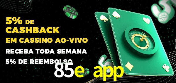 Promoções do cassino ao Vivo 85e app